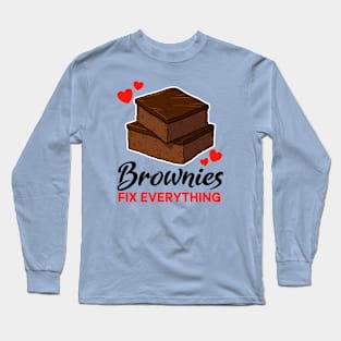 Brownies fix everything Long Sleeve T-Shirt